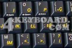 Albanian Keyboard sticker