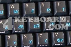 Albanian Keyboard sticker
