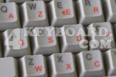 Belgian French Keyboard sticker