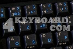Belgian French Keyboard sticker