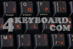 Belgian French Keyboard sticker