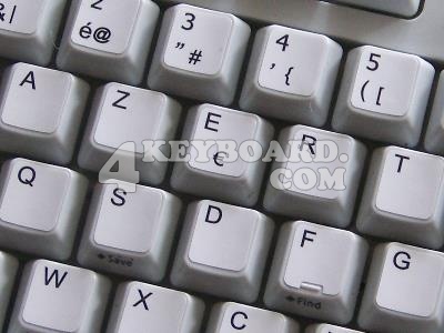 Belgian French non-transparent keyboard sticker