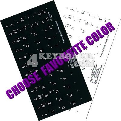 Click to enlarge Belgian French keyboard sticker