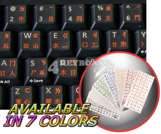 Chinese transparent keyboard stickers Chinese transparent keyboard stickers