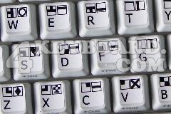Commodore 64 keyboard  stickers