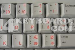 Danish Keyboard sticker