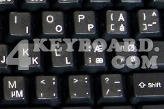 Danish Keyboard sticker