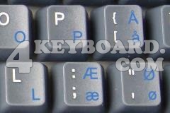 Danish Keyboard sticker