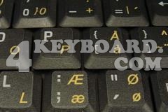 Danish Keyboard sticker