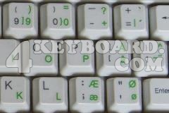 Danish Keyboard sticker