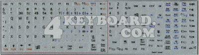 danish Keyboard sticker