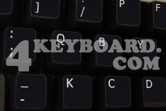 Dvorak LEFT-HANDED non-transparent keyboard sticker