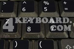 Dvorak LEFT-HANDED non-transparent keyboard sticker