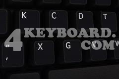 Dvorak LEFT-HANDED non-transparent keyboard sticker