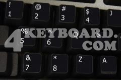 Dvorak RIGHT-HANDED non-transparent keyboard sticker