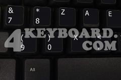 Dvorak RIGHT-HANDED non-transparent keyboard sticker