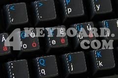 Dvorak UK non-transparent keyboard sticker