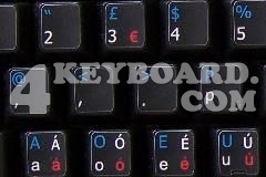 Dvorak UK non-transparent keyboard sticker