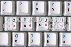 Dvorak UK non-transparent keyboard sticker