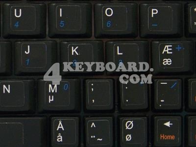 Danish Keyboard sticker