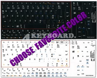 Danish Keyboard sticker