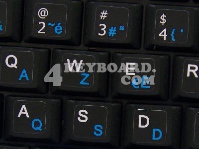 French AZERTY Keyboard sticker