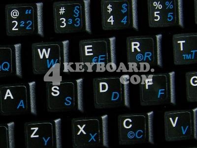 German Keyboard sticker