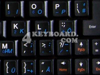 German Keyboard sticker