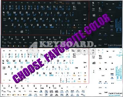 German Keyboard sticker