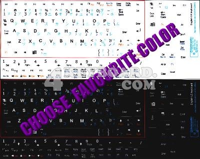 Japanese Katakana Keyboard sticker