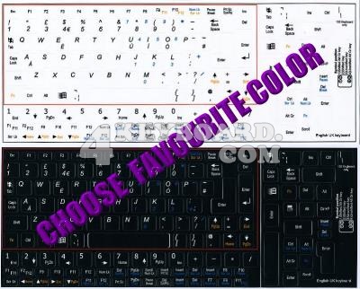 English UK Keyboard sticker