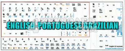 Portuguese Brazilian Keyboard sticker