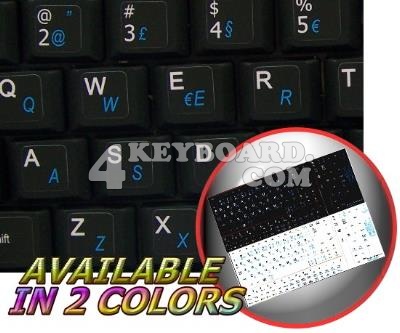 Portuguese - English Netbook keyboard stickers Portuguese - English Netbook keyboard stickers