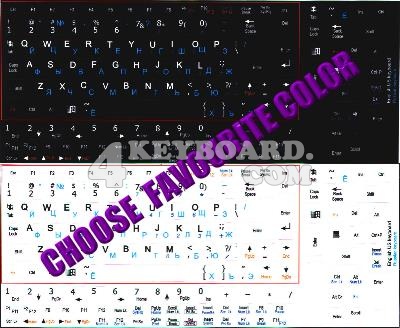 Russian Keyboard sticker