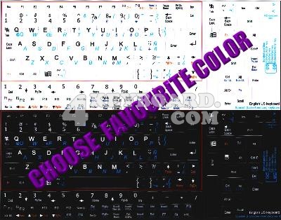 Spanish Latin America Keyboard sticker