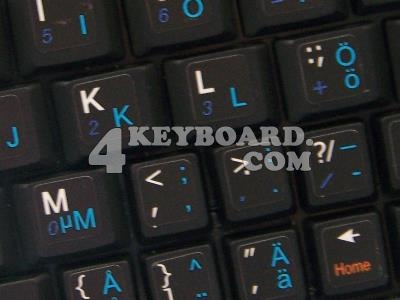 Swedish Finnish Keyboard sticker