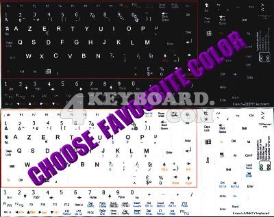 French AZERTY Keyboard sticker