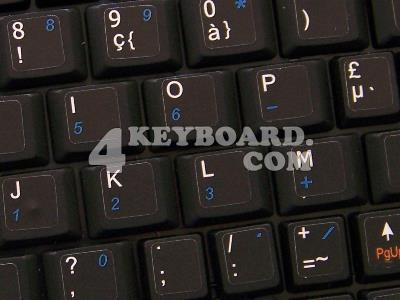 French Belgian Keyboard sticker