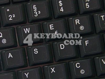 German Keyboard sticker