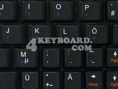German Keyboard sticker