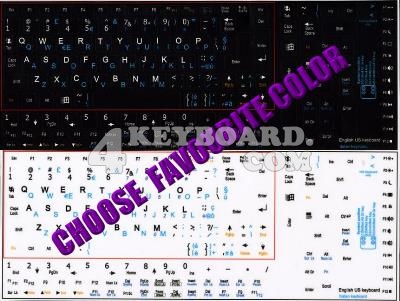 English-Italian Keyboard sticker