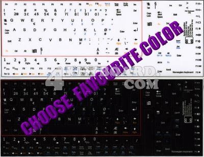 Norwegian Keyboard sticker