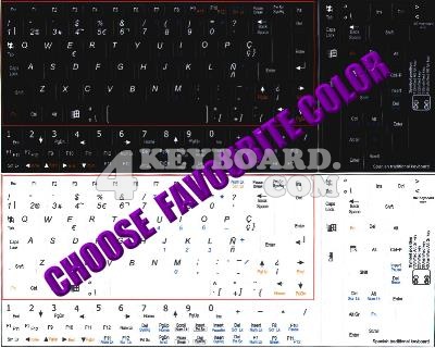 Spanish Keyboard sticker