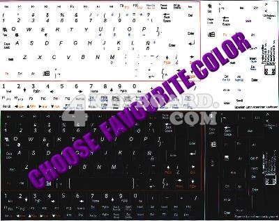 Spanish Latin America Keyboard sticker