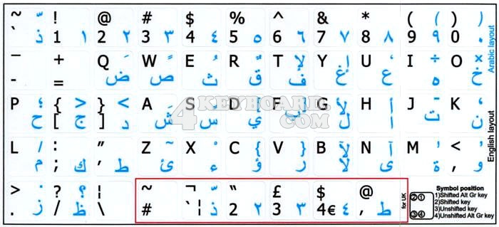 -transparent keyboard stickers 14x14 Arabic English keyboard stickers ...