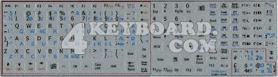 engdanish Keyboard sticker