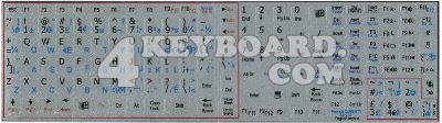 engfrenchqw Keyboard sticker