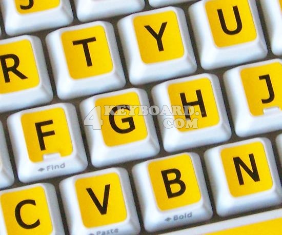 English US LARGE LETTERING keyboard stickers