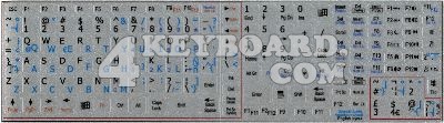 engspanishla Keyboard sticker