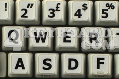 English UK Large Lettering Upper case keyboard sticker